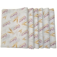 Picture of Fufu Wheat Pattern Disposable Sandwich Paper, Pack of 100