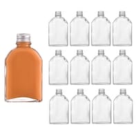 Picture of Joyfulhome Empty Glass Juice Bottle, 100ml, White, Set of 12