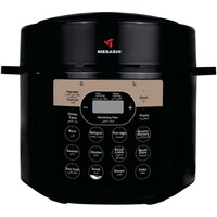 Picture of Mebashi Digital Pressure Cooker, ME-PC806, 6L, Black