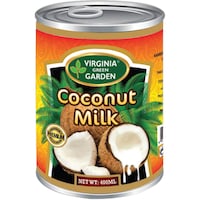 Virginia Green Garden Coconut Milk, 400ml - Carton of 24