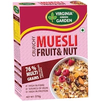 Virginia Green Garden Muesli Fruit & Nut Crunchy, 375g - Carton of 12