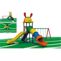 Picture of Galb Toys Outdoor Climbing Frame, Swing & Slides Playground Set