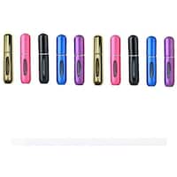 Refillable Portable Perfume Spray Set, 5ml, Multicolour - Set of 10