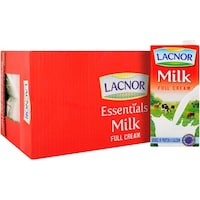 Picture of Lacnor Milk Full Cream, 1L - Carton of 12