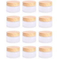 Picture of Fufu Glass Cosmetic Containers with Lids, 20g, Pack of 12