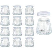 Picture of Fufu Glass Jars with PE Lids, 113g, Pack of 12