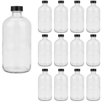 Picture of Fufu Glass Bottles with Poly Cone Cap, 475ml, Pack of 12
