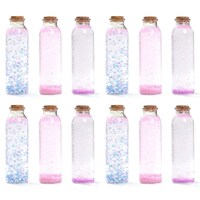 Picture of Fufu Decorative Glass Bottle with Cork, 350ml, Pack of 12