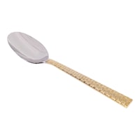 Picture of Vague Stainless Steel Dessert Spoon, 19cm, Gold  &  Silver