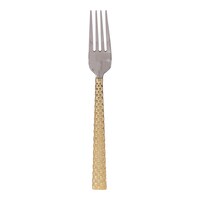 Picture of Vague Stainless Steel Dinner Fork, 21cm, Gold  &  Silver