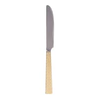 Vague Stainless Steel Dinner Knife, 23cm, Gold & Silver
