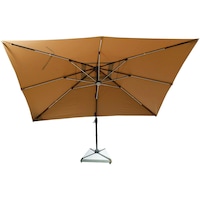 Swin Outdoor Umbrella with Solar Light, 3x4m