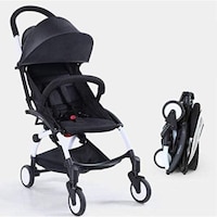 Babytime Solid Baby Stroller, Black