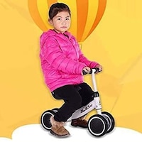 Cool Toys Light Weight 4 Wheels Kids Pocket Bike, White