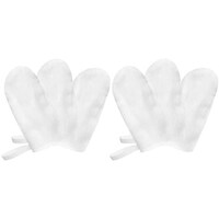 Healifty Babys Teeth Soft Gauze Finger Clean Cover - Set of 6
