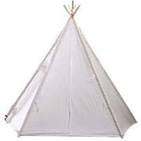 Picture of Cotton Canvas Teepee Tent Play Hut for Kids, White