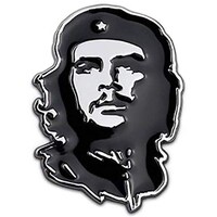 Picture of Che Guevara Portrait Sign Design Metallic Car Sticker, Black