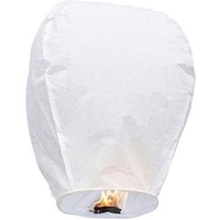 Picture of Chinese Sky Lanterns, 10Pieces, White