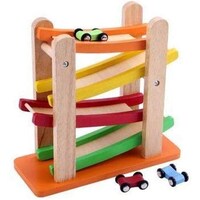 Picture of Motor Racing Circuit Wooden Sliding Car Toy for Kids