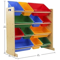 Picture of Toy Storage Rack Organizer, Yellow