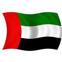 Elegent Fabric UAE Flag, 15m, Multicolour