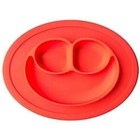 Mini Size Smile Baby Design Toddler Plates, Red