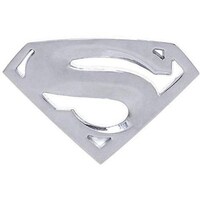 Picture of Superman Style Decal Alloy Sticker, Silver