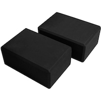 Picture of EVA Foam Fitness Yoga Block, Black - Set of 2