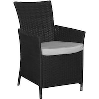Oasis Casual Rattan Chair, Black