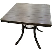 Oasis Casual Polywood Square Table, Brown