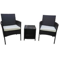 Picture of Oasis Casual Rattan Steel Table & Chairs Set - Set of 3