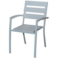 Oasis Casual Premium Steel Chair, White
