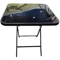 Oasis Casual Outdoor Portable Table, Black