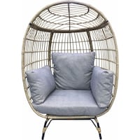 Picture of Oasis Casual Outdoor Garden Chair, Brown & Grey