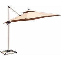 Picture of Oasis Casual Aluminium Frame Umbrella with Marble Base, 3m, Khaki