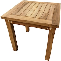 Oasis Casual Teak Wood Square Table, 50cm, Brown
