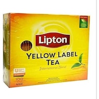 Lipton Yellow Label Tea Bags, 100 Bags, Carton of 48