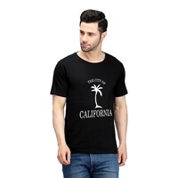 Picture of Trendy Rabbit California Printed Mens T-Shirt, Black - Carton of 30