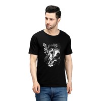 Picture of Trendy Rabbit Master Jayara Printed Mens T-Shirt, Black - Carton of 30