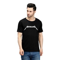 Picture of Trendy Rabbit Metallica Printed Mens T-Shirt, Black - Carton of 30