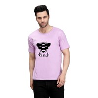 Picture of Trendy Rabbit Be Kind Printed Mens T-Shirt, Lavender - Carton of 30