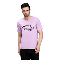 Picture of Trendy Rabbit California West Coast Printed Mens T-Shirt, Lavender - Carton of 30
