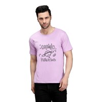 Picture of Trendy Rabbit Cosmic Vibrations Printed Mens T-Shirt, Lavender - Carton of 30