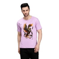 Picture of Trendy Rabbit Cheel Printed Mens T-Shirt, Lavender - Carton of 30