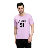 Picture of Trendy Rabbit Los Angeles 91 Printed Mens T-Shirt, Lavender - Carton of 30