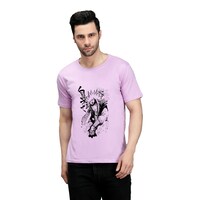 Picture of Trendy Rabbit Master Jayara Printed Mens T-Shirt, Lavender - Carton of 30