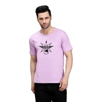 Picture of Trendy Rabbit Rock Forever Printed Mens T-Shirt, Lavender - Carton of 30
