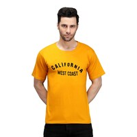 Picture of Trendy Rabbit California West Coast Printed Mens T-Shirt, Mustard - Carton of 30