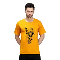 Picture of Trendy Rabbit Master Jayara Printed Mens T-Shirt, Mustard - Carton of 30