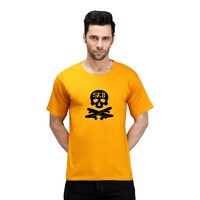 Picture of Trendy Rabbit SK 8 Printed Mens T-Shirt, Mustard - Carton of 30